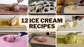 12 Ice Cream Recipes Without Ice Cream Machine [upl. by Anneres]