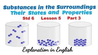 Substances in the surroundings  their states and properties Part 3 std 6 class 6 chapter 5 lesson 5 [upl. by Drusus357]