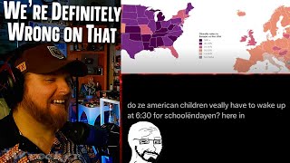 American Reacts to What Americans Get Wrong About Europe [upl. by Skilken]