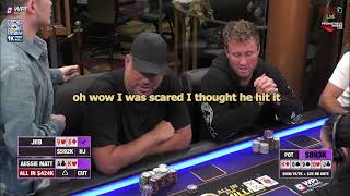 893000 POT JRB vs AUSSIE MATT  ALL in POT Day 2 of the Million Dollar Game [upl. by Jedidiah822]