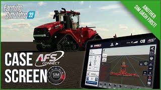 The NEW CASE AFS Connect Sim Dashboard Screen for Farming Simulator 22 [upl. by Tound]