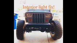 Jeep Wrangler yj interior light fix [upl. by Ariew997]