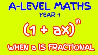 Binomial Expansion With Fraction Coefficients  AS Level Maths [upl. by Asilram929]