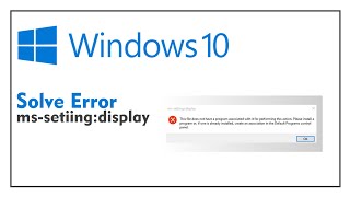 How to Fix mssetting display Error on Windows 1087  DigiGraphics [upl. by Leicester]