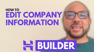 How to Edit Company Information for the Online Store in Hostinger Website Builder [upl. by Wilburt]