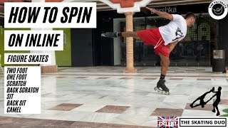 How to SPIN on Inline Figure Skates  Inline Figure Skating Coach [upl. by Riada]