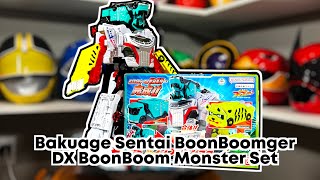 Bakuage Sentai Boonboomger DX Boonboomger Monster Set Toy Review [upl. by Leunamme]