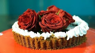 Chocolate Tart  Kahlua Chocolate Pie By Maithily  Chocolate Pie Recipe For Valentine Day [upl. by Tyler154]