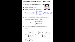 How to use Gaussian Mixture Models EM algorithm for Clustering  Machine Learning Step By Step [upl. by Vivle]