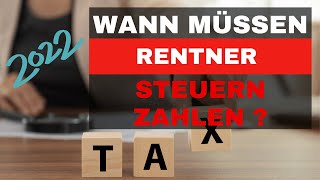 Wann müssen Rentner Steuern zahlen [upl. by Hilar]