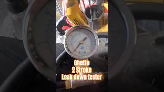 Ghetto 2 stroke leak tester vespa restoration 2stroke Shorts [upl. by Gasper200]