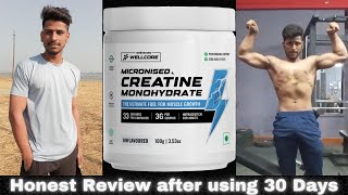 Wellcore creatine monohydrate honest review after using 30 days [upl. by Nieberg]