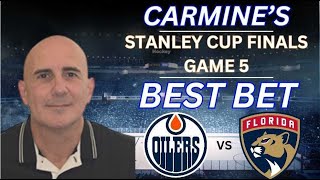 Oilers vs Panthers Picks Predictions and Best Bets  2024 Stanley Cup Finals Game 5  61824 [upl. by Llatsyrc]