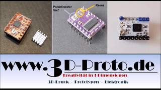 TMC2130 DRV8825 A4988 Schrittmotor Treiber für DIY 3DDrucker im Vergleich RAMPS by 3dprotode [upl. by Tilla]