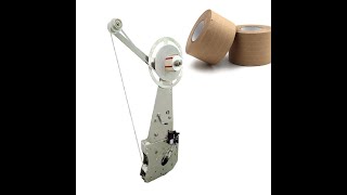 Automatic water activated tape applicator machine Gummed paper tape Dispenser [upl. by Naoj965]