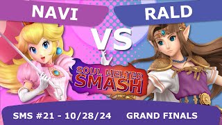 Soul Melter Smash 21 GRAND FINALS  KH  Navi Peach VS SL  Rald Zelda [upl. by Siocnarf]