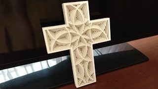 My first scroll saw cross fretwork project [upl. by Nevart240]