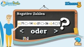 Negative Zahlen lernen  Klasse 5 ★ Übung 2 [upl. by Enaek]