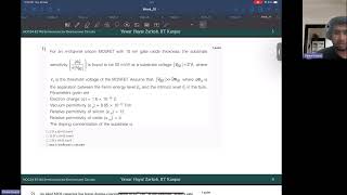 Week 10 MOSFET2  NPTEL NOC24 EE143  Semiconductor Devices and Circuits [upl. by Norrie]