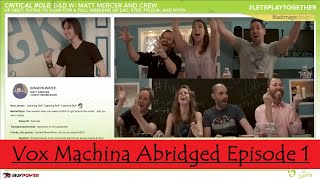 VOX MACHINA Abridged Ep 1  Arrival at Kraghammer [upl. by Osterhus207]