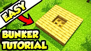 Minecraft Underground Survival Bunker Base Tutorial How to Build [upl. by Lertnahs670]