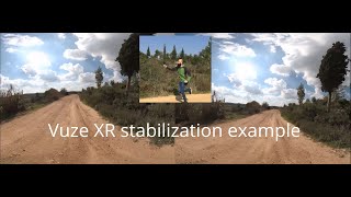 Vuze XR Stabilization example [upl. by Adnoek]