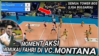 FAHRI SEPTIAN DI LIGA VOLLEY BULGARIA  VC MONTANA vs VC HEBAR [upl. by Ahsyia575]