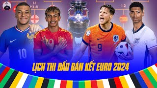 LỊCH THI ĐẤU BÁN KẾT EURO 2024 CHÍNH THỨC VÒNG BÁN KẾT HAY NHẤT LỊCH SỬ EURO [upl. by Reginnej]