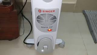 Singer OFR Heater Oil Filled Radiator Review in Telugu [upl. by Halivah]