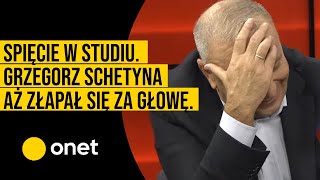 Dramatyczna sytuacja powodziowa i spięcie w studiu Grzegorz Schetyna aż złapał się za głowę [upl. by Hgielsa]