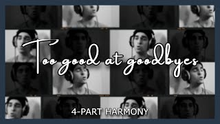 A cover of quotToo Good At Goodbyesquot with my 4 clones doing harmonies [upl. by Hsirt]