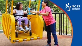 Inclusive Playground  Wheelchair swing [upl. by Pacificas693]