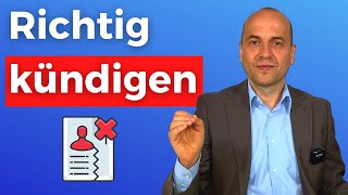 Kündigung des Arbeitnehmers  Was ist zu beachten [upl. by Ahsiem]