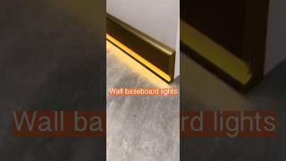 Wall baseboard lights led wall skirting linear lights wall foot linear lamp led lighting factory [upl. by Leuqcar]