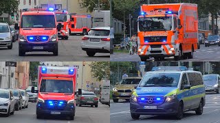 LöschzugBullhorn Großbrand einsatz für Feuerwehr Rettungsdienst und Polizei Frankfurt [upl. by Gelb]