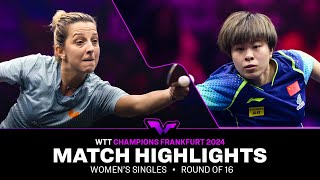 Elizabate Samara vs Wang Yidi  WS R16  WTT Champions Frankfurt 2024 [upl. by Alexandre]