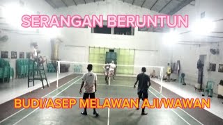 SERANGAN BERUNTUN BUDIASEP MELAWAN AJIWAWAN [upl. by Htebsle]