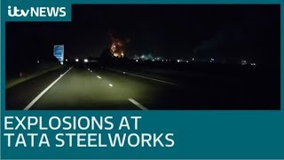 Tata Steel explosions heard for miles  ITV News [upl. by Rengaw]