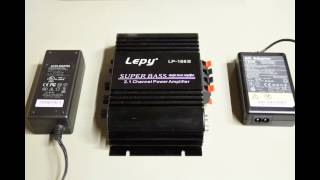 Lepy 21ch mosfet power amp LP168S power voltage comparison 12V VS 16V [upl. by Freemon]