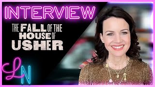 Carla Gugino Interview A Version of Verna Was Cut from Fall of the House of Usher [upl. by Munn]