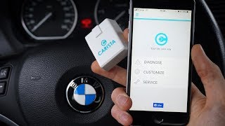 Carista OBD2 BMW VAG coding diagnostic interface for iOS Android [upl. by Lewie]