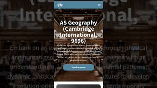 NEW AS Geography course covering all subject content and case studies needed CIE CAIE 9696 exams [upl. by Haydon74]