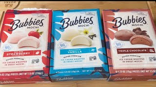 Bubbies Mochi Ice Cream REVIEW  COSTCO FINDS [upl. by Bridwell282]