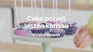 Näin leivot cake popsit lasten kanssa• Valio reseptit [upl. by Nessnaj]