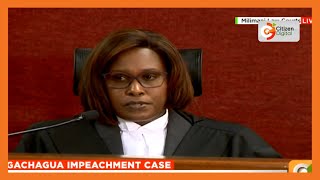 Jus Mugambi High Court has jurisdiction over matters of merit and procedure in impeachment of a DP [upl. by Langill860]