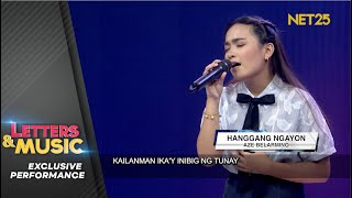 Aze Belarmino  Hanggang Ngayon I Kyla I NET25 Letters and Music Performance [upl. by Aenaj]