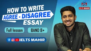 IELTS Writing Task 2 Agree or Disagree Essay কিভাবে লিখবেন  IELTS Mahir [upl. by Almire]