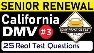 DMV Senior Written Test 2024  DMV Senior Renewal Test California  DMV Written Test 2024 California [upl. by Misti]