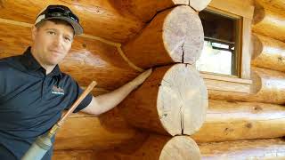 How We Chink Log Homes [upl. by Serrano]