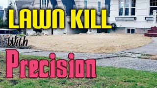 How To Kill A Lawn With Glyphosate or Round Up [upl. by Aiouqahs]